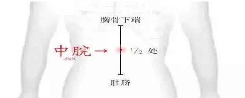 中脘的准确位置图片及作用(中按压痛是什么原因)