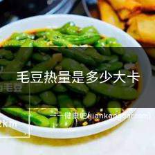 毛豆热量是多少大卡(100克可食毛豆的热量为131大卡)