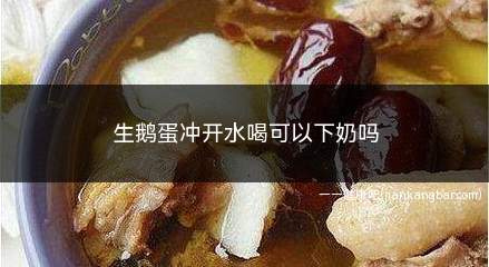 生鹅蛋冲开水喝可以下奶吗(吃鹅蛋下奶最快最多最有效)