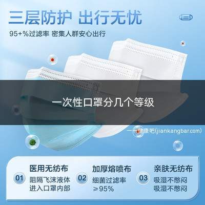 一次性口罩分几个等级(一次性口罩标准的分类及区别)